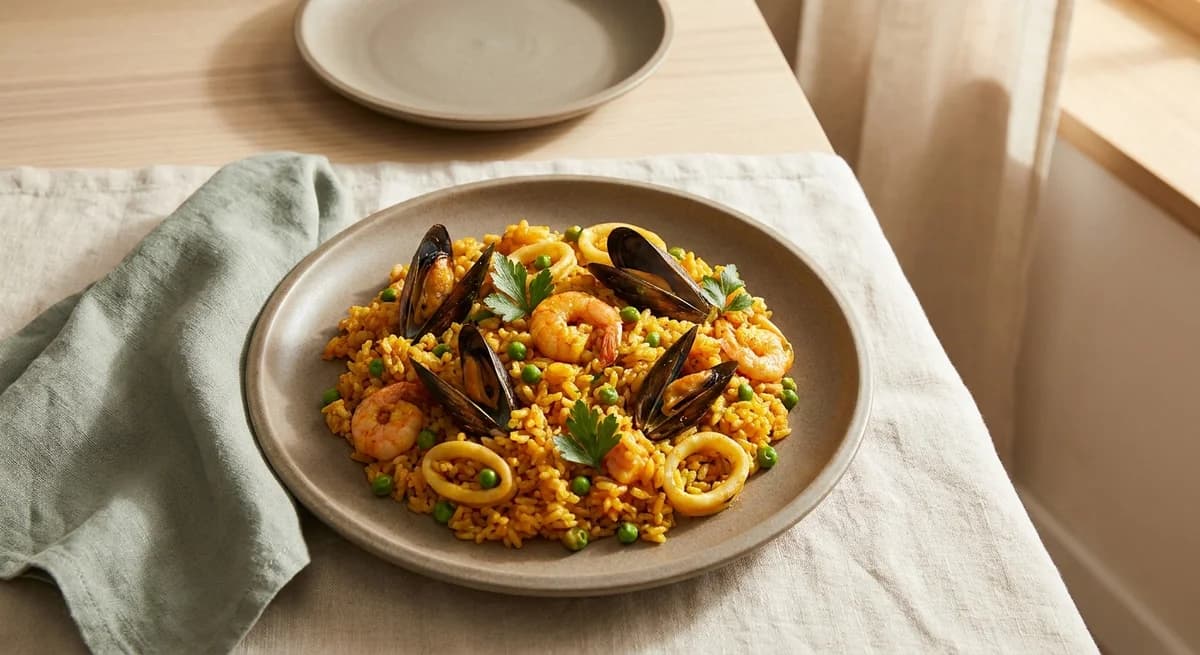 Budget-Friendly Spanish Seafood Rice Recipe