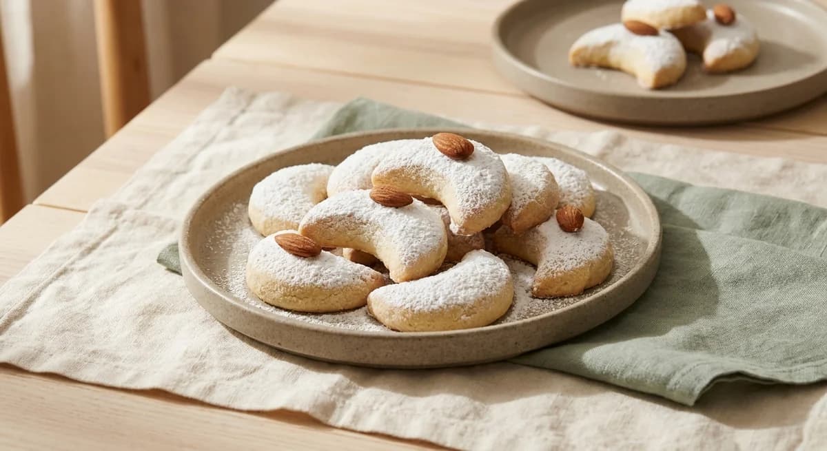 Buttery Greek Kurabie Butter Cookies Recipe