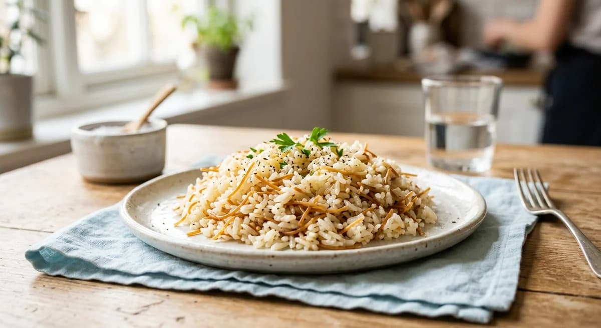 Buttery Turkish Vermicelli Rice Recipe