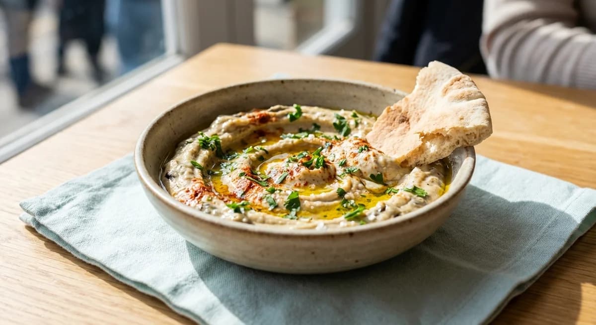 Classic Charred Aubergine and Tahini Dip
