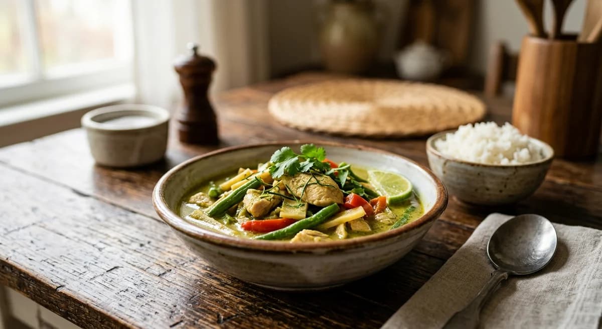 Creamy Chicken Thai Green Curry Recipe