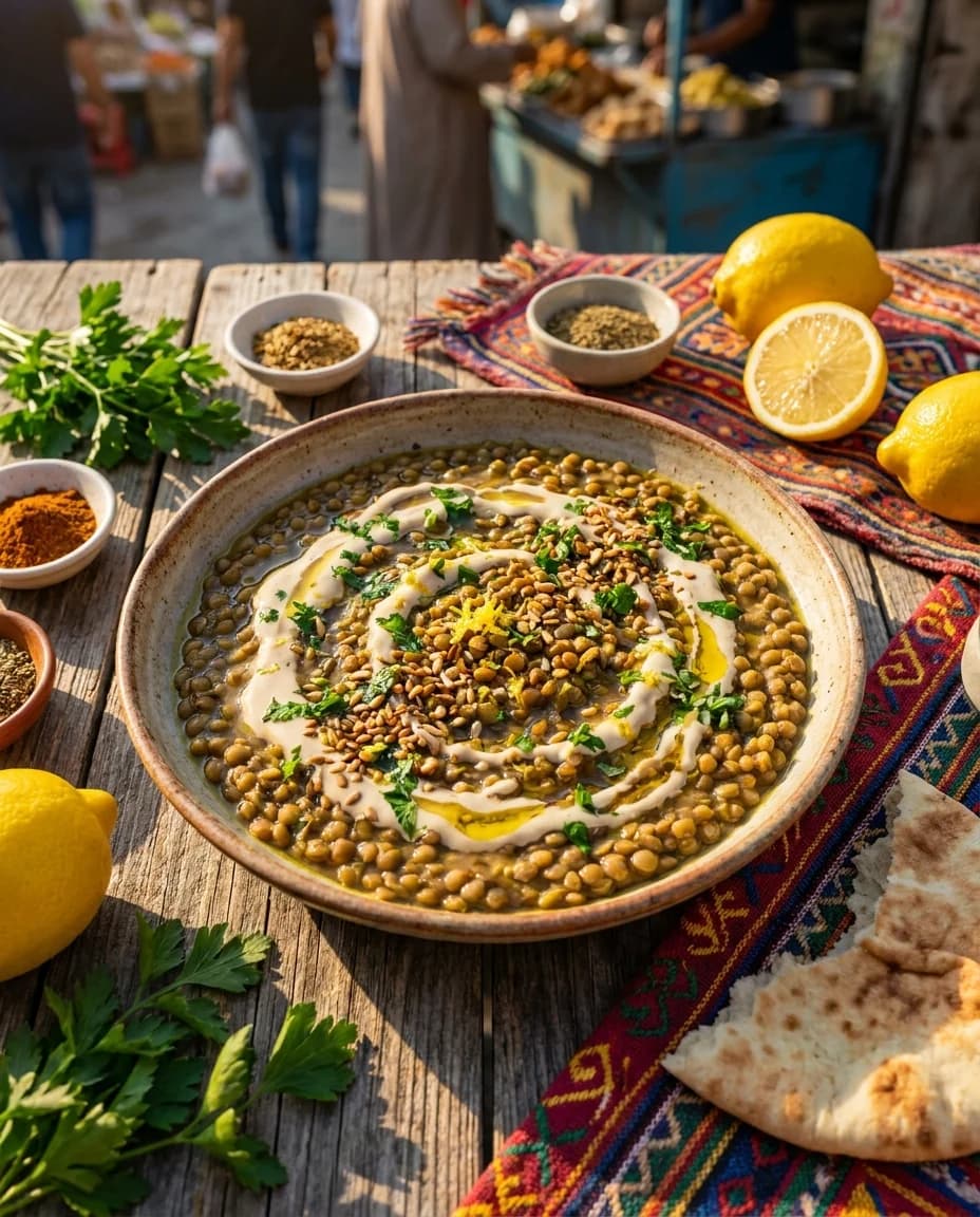 Creamy Lemon Tahini Lentils Recipe