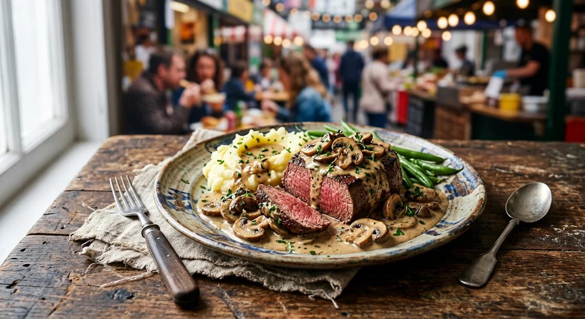 Creamy Mushroom Steak Diane Recipe