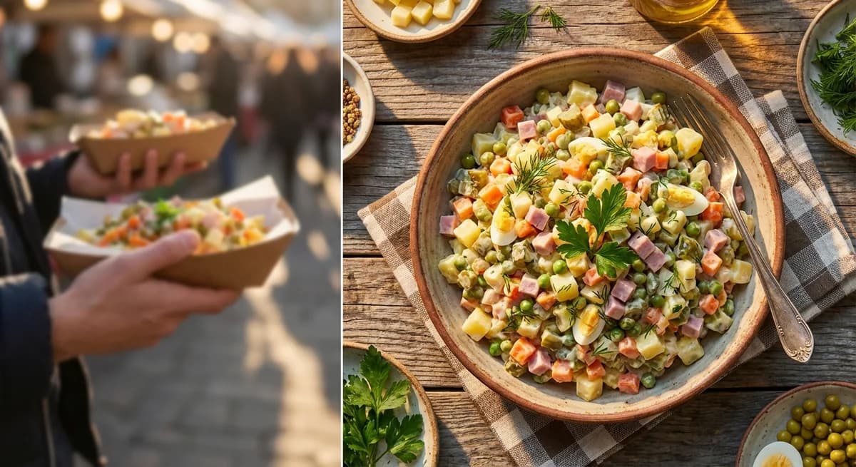Creamy Russian Olivier Salad Recipe
