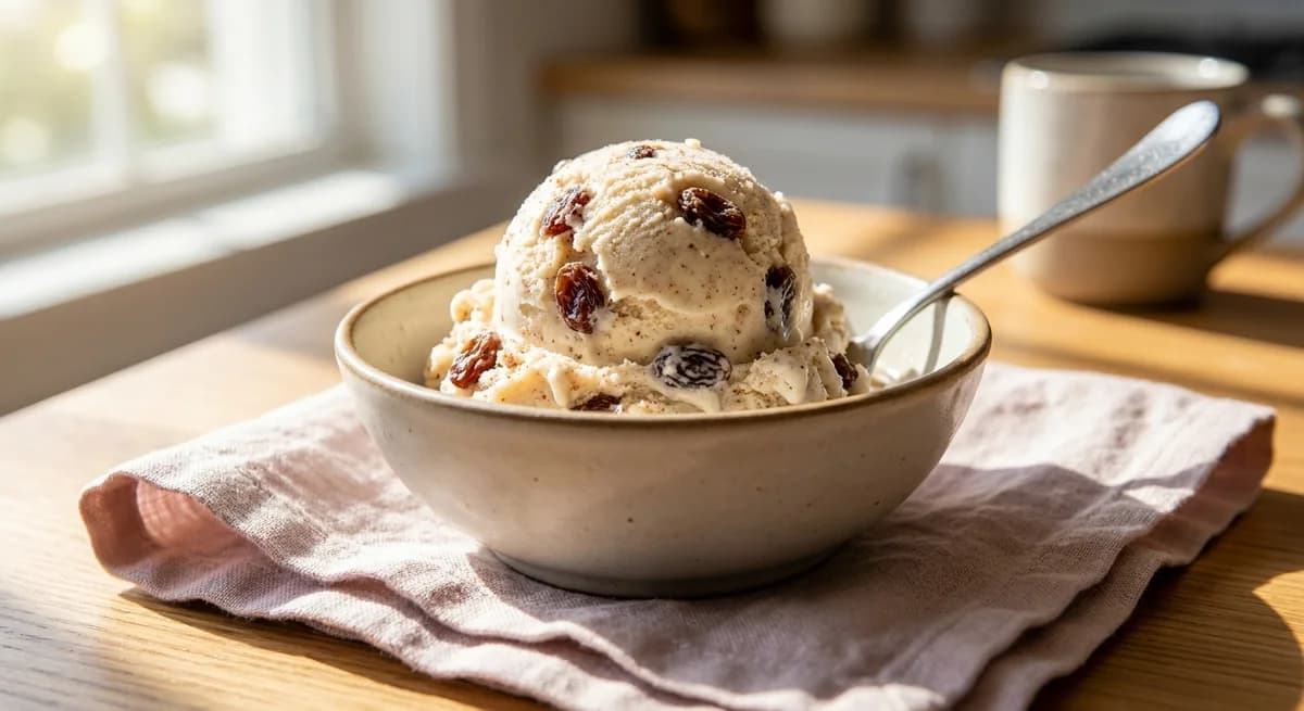 Creamy Spiced Rum Raisin Ice Cream Recipe