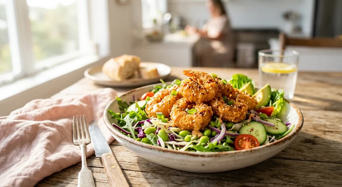 Crispy Bang Bang Prawn Salad Recipe