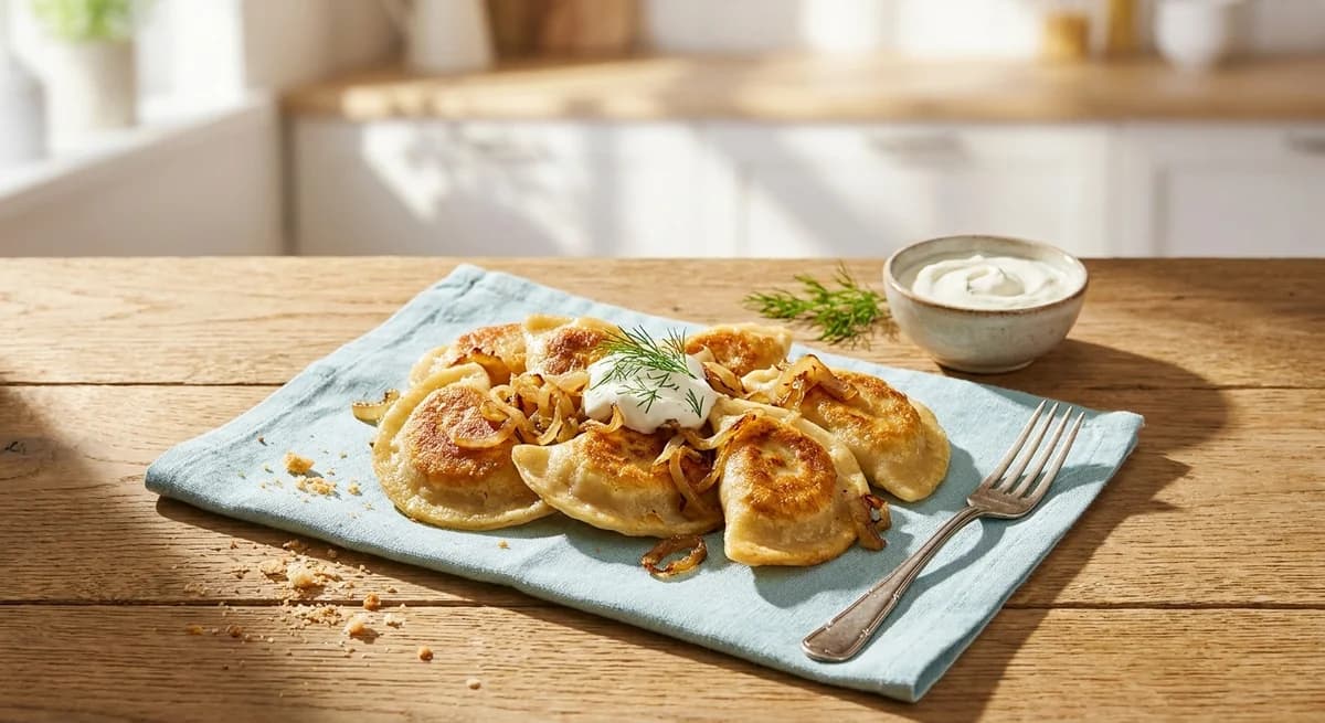 Crispy Pan-Fried Sauerkraut Pierogi