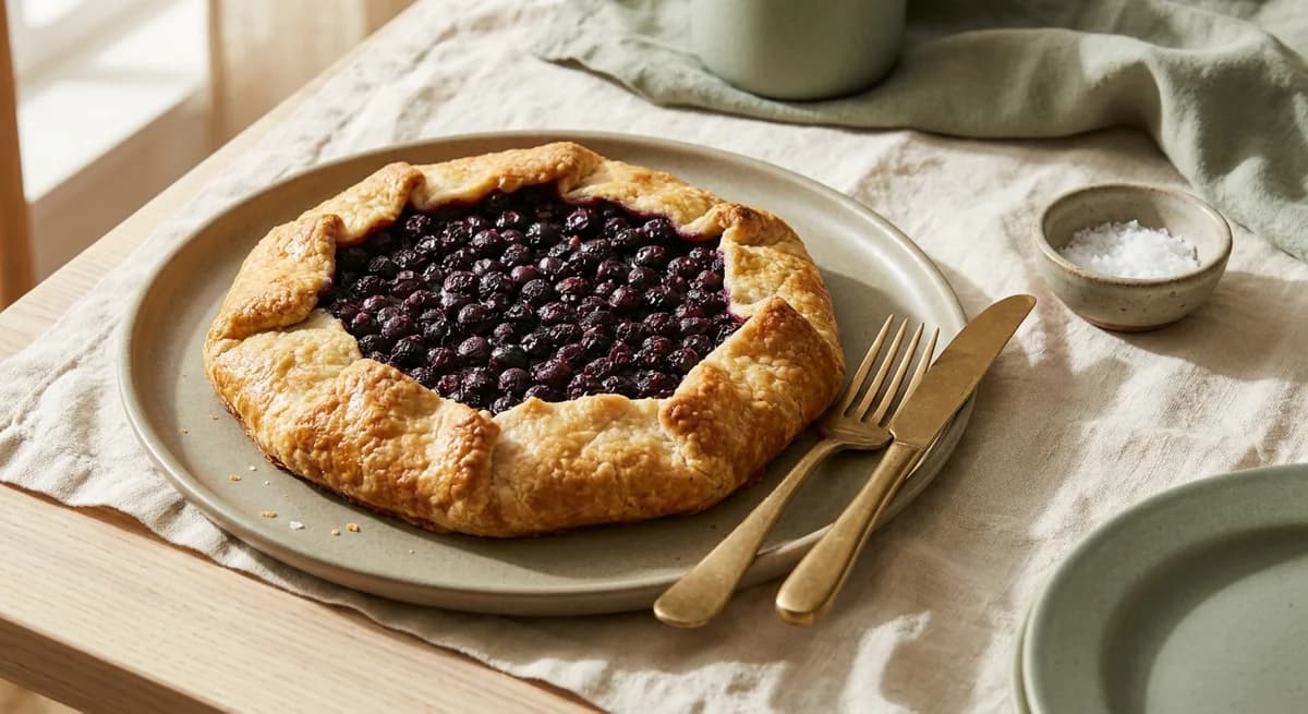 Rustic Saskatoon Pie Galette Recipe