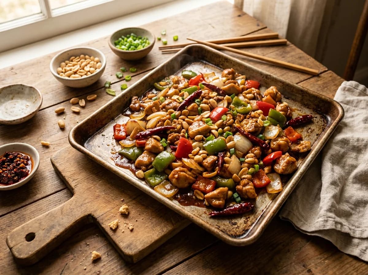 Easy Sheet-Pan Kung Pao Chicken Recipe
