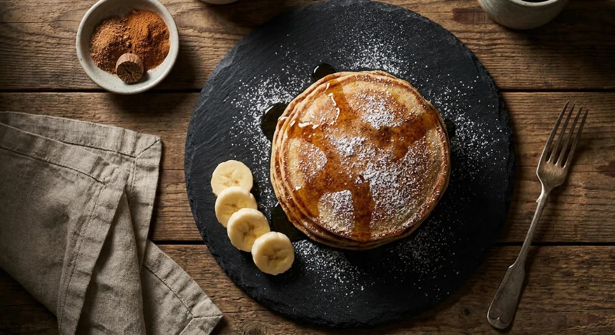 Fluffy Spiced Banana Pancakes Recipe