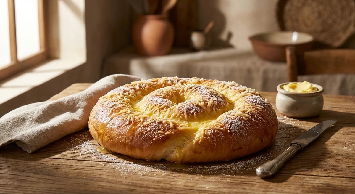 Golden Cheesy Butter Ensaimada