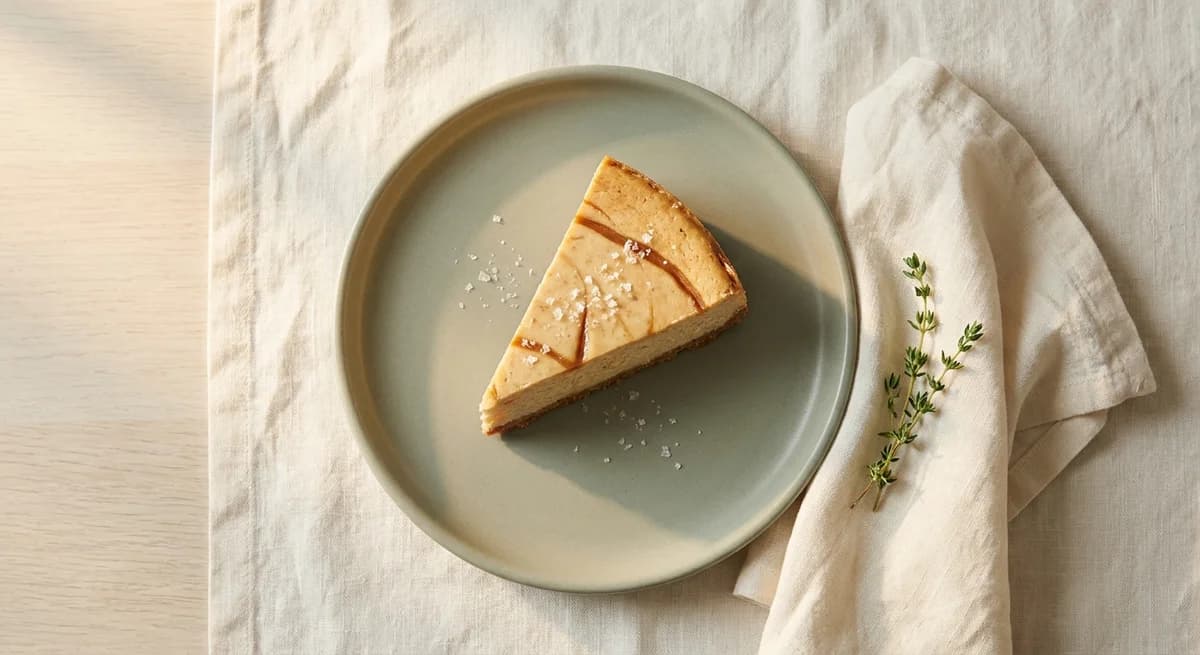 Lighter Salted Caramel Cheesecake Recipe