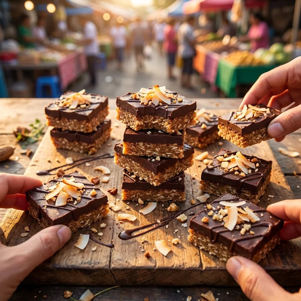 No-Bake Chocolate Coconut Squares Recipe