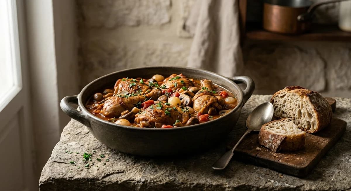 Rustic French Chicken Marengo Recipe