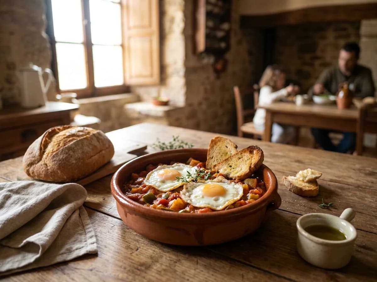 Rustic Homestyle Pisto con Huevos Recipe