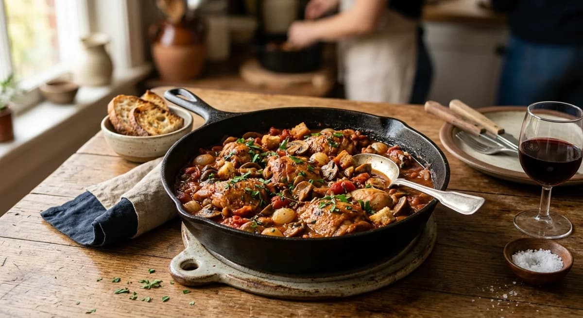 Rustic One-Pot Chicken Marengo