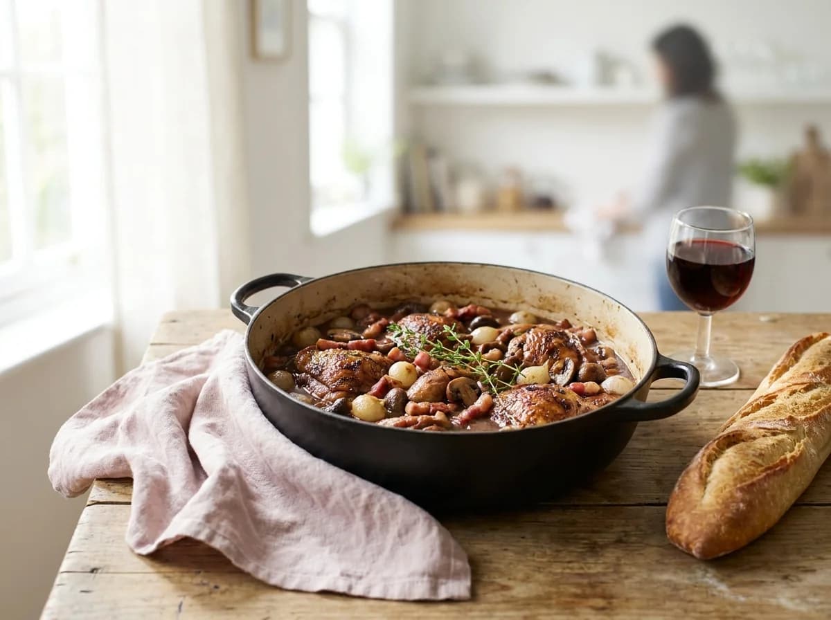 Rustic One-Pot Coq au Vin Recipe