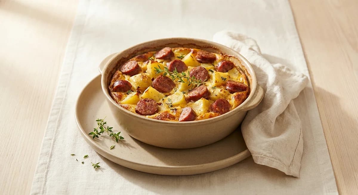 Savory Koulenje Sausage and Potato Bake Recipe