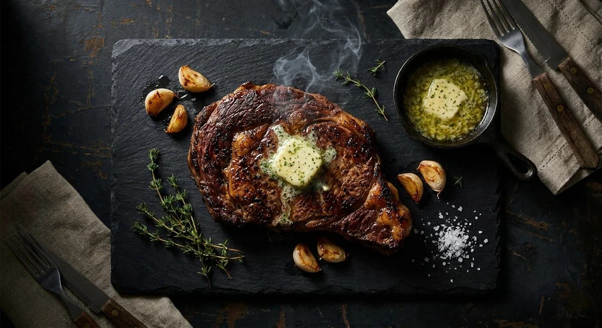Smoky Garlic Butter Grilled Steak Recipe