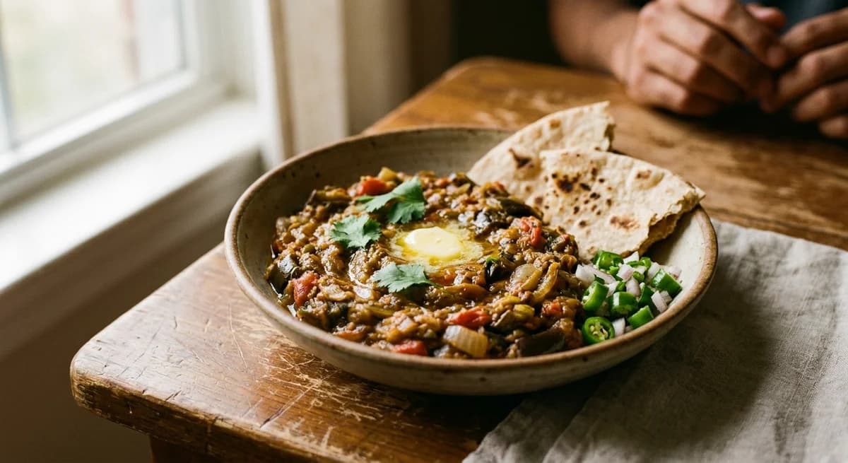 Smoky Homestyle Baingan Bharta Recipe