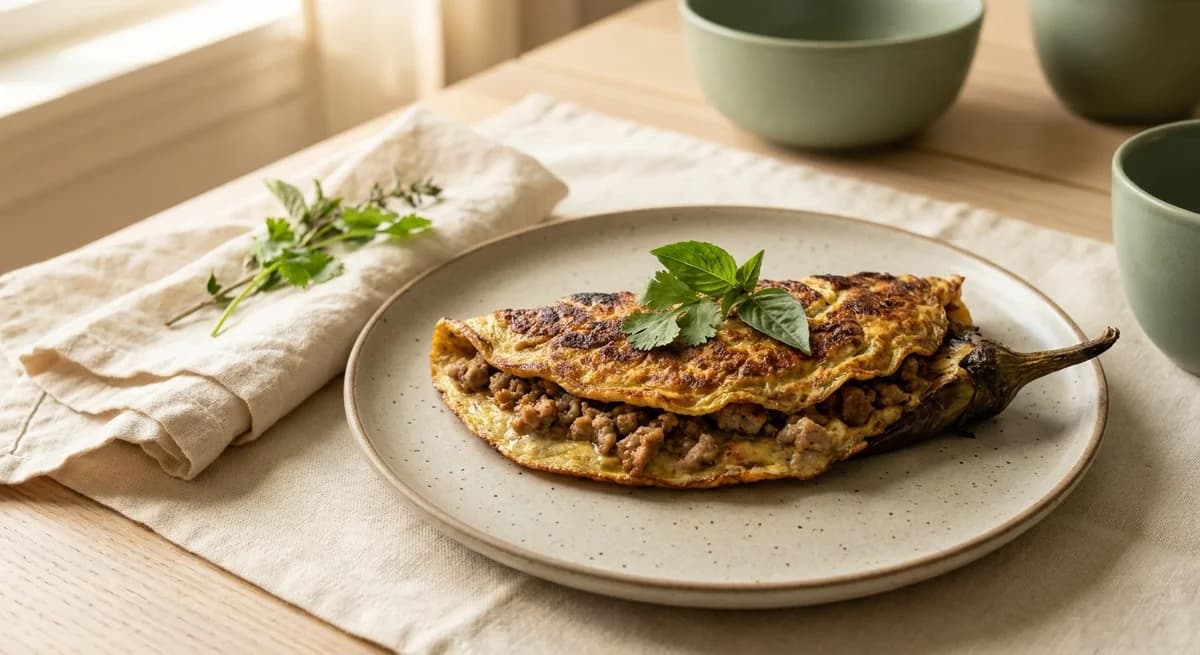 Smoky Pork Stuffed Tortang Talong Recipe