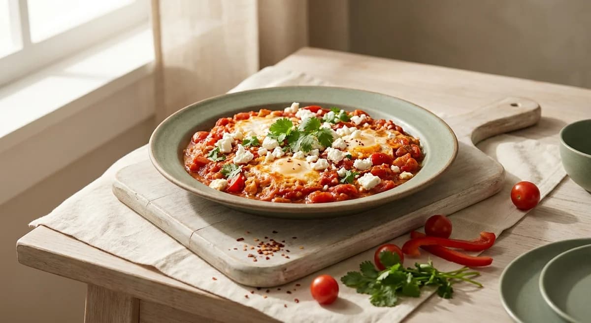 Smoky Spicy Shakshuka with Feta