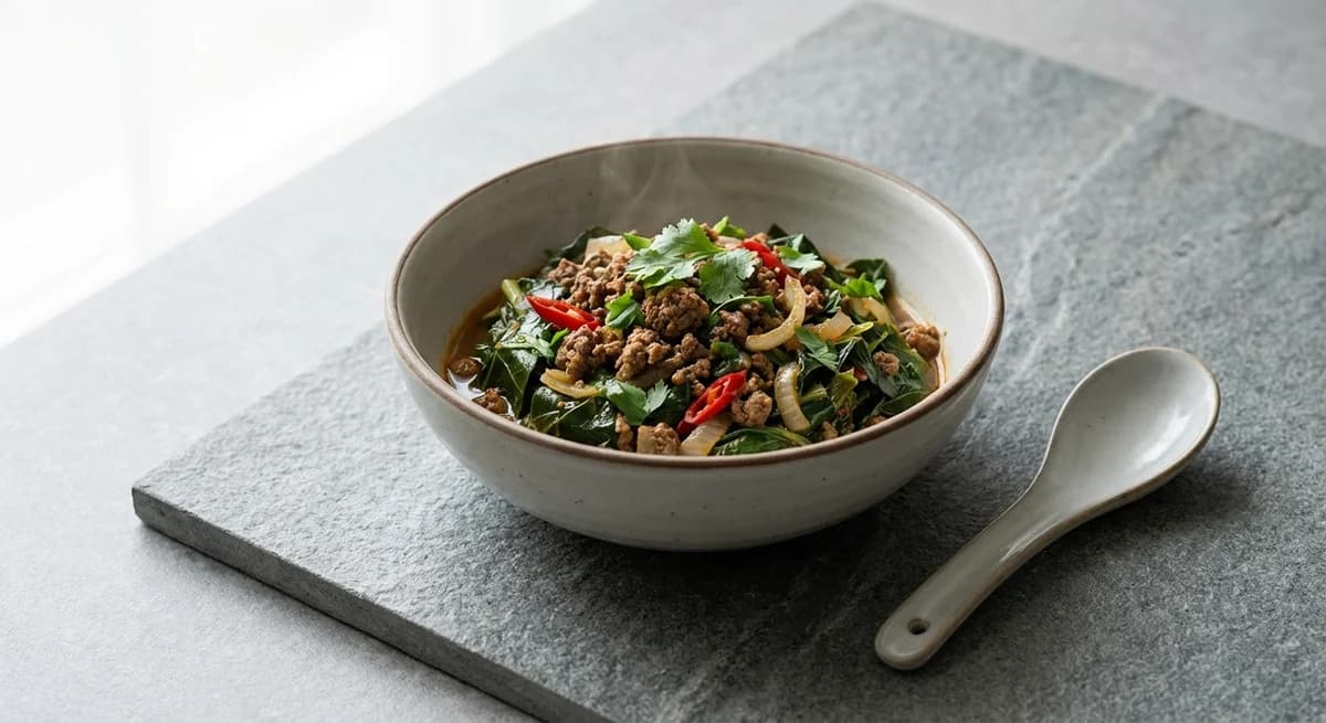 Spicy Ground Beef Sukuma Wiki