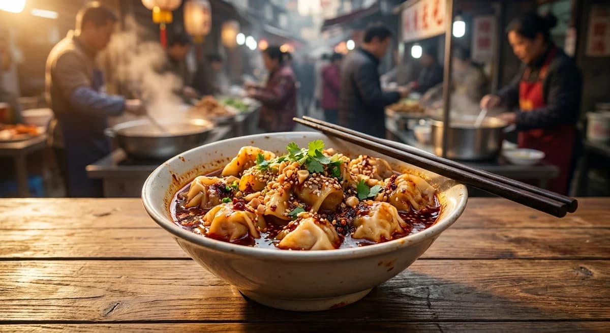 Spicy Sichuan Chili Oil Wontons Recipe