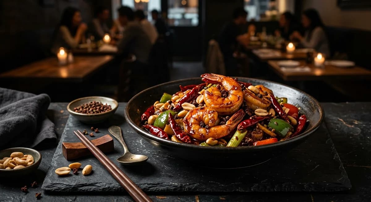 Spicy Szechuan Kung Po Prawns Recipe