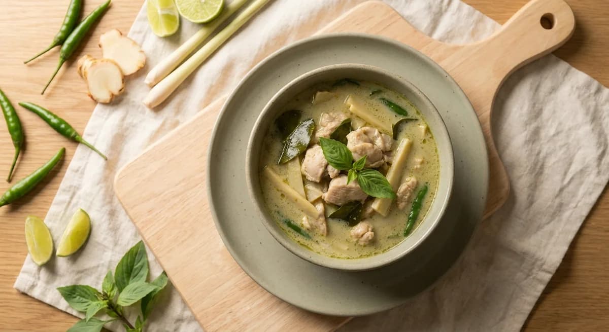 Spicy Thai Green Chicken Soup Recipe
