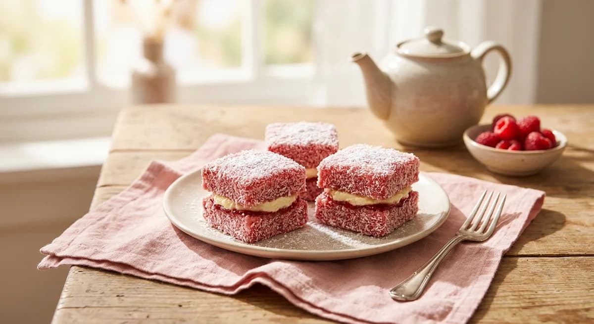 Sweet Raspberry Homestyle Lamingtons Recipe