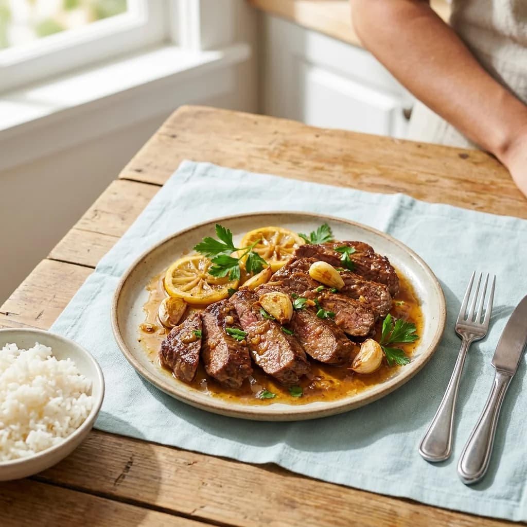Tender Citrus Garlic Bistek Recipe