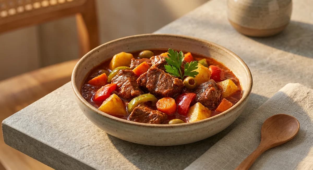 Tender Slow-Cooked Beef Caldereta Recipe