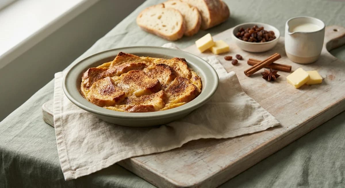 Warm Spiced Bread and Butter Pudding Recipe
