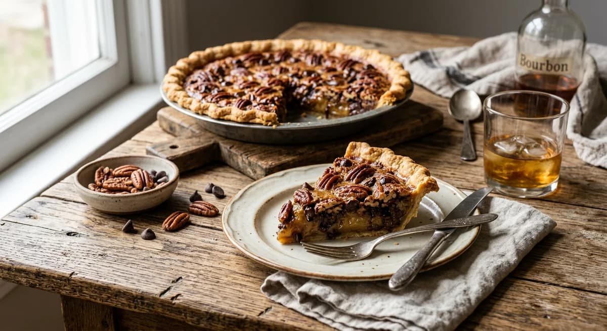 Bourbon Dark Chocolate Chip Pecan Pie Recipe