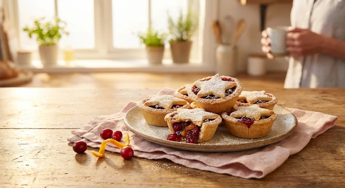 Buttery Cranberry and Orange Mince Pies Recipe