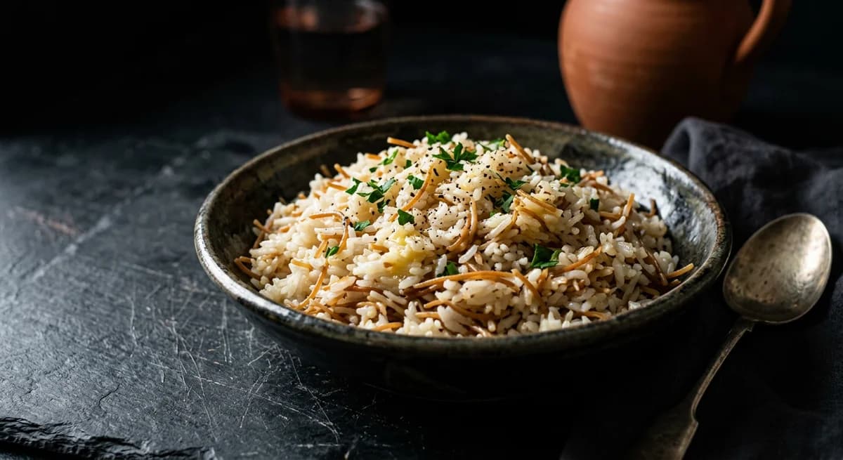 Buttery Turkish Rice Pilaf with Vermicelli Recipe