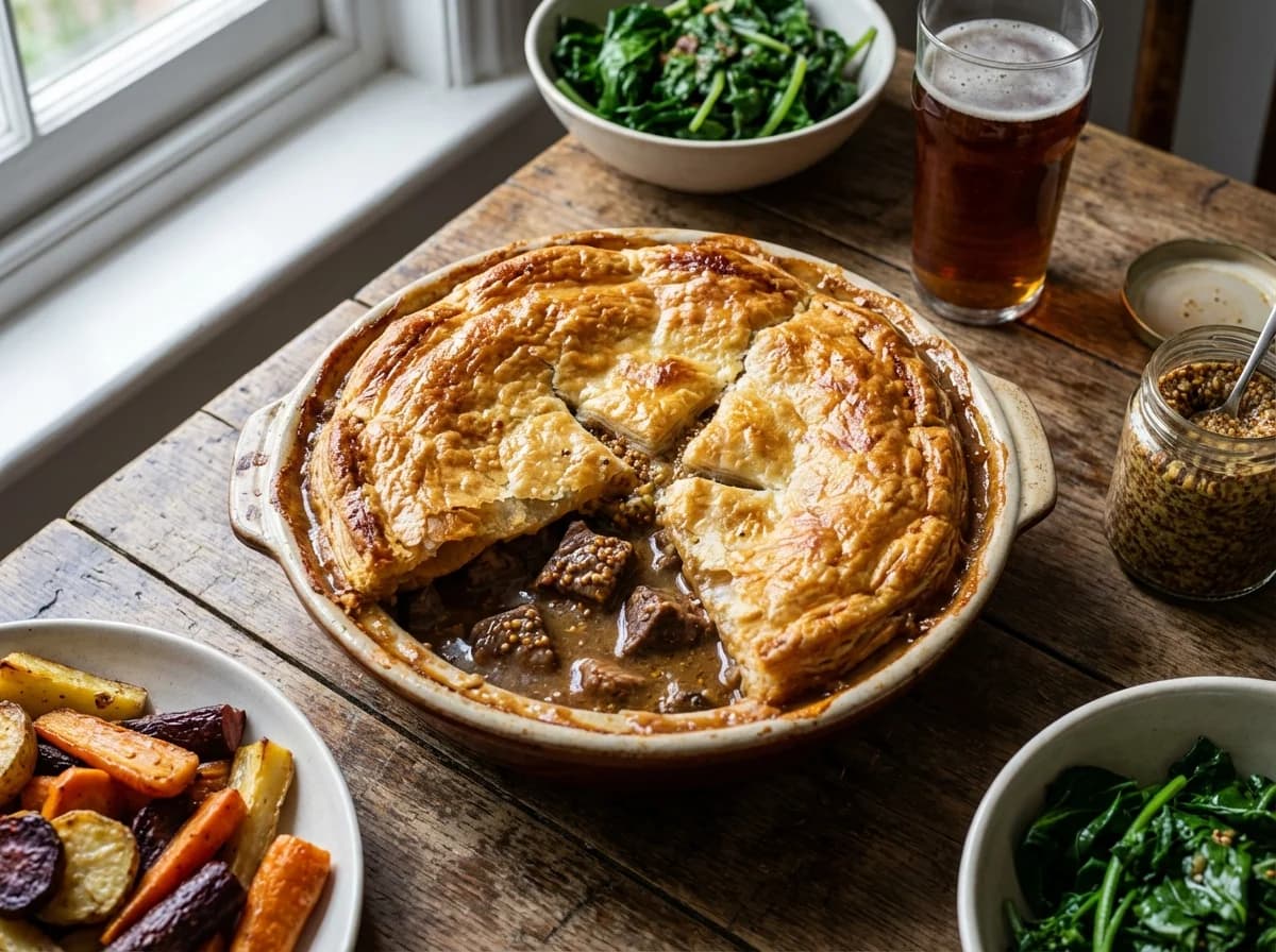 Classic Ale and Wholegrain Mustard Beef Pot Pie