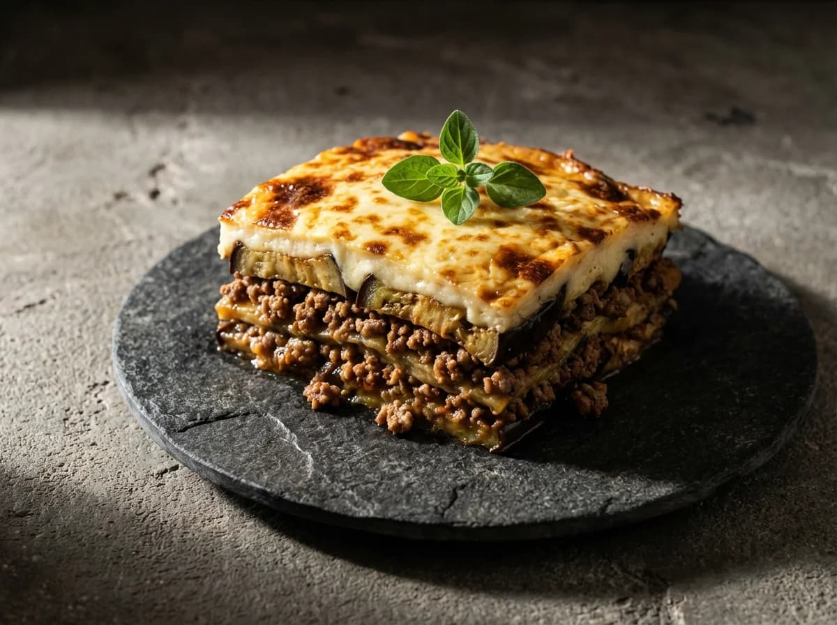 Classic Beef and Roasted Eggplant Moussaka