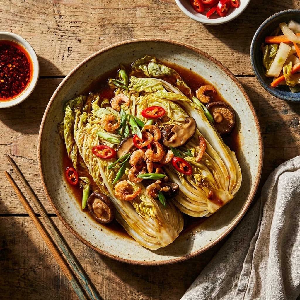 Classic Braised Napa Cabbage with Dried Shrimp