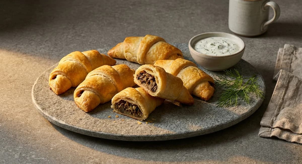 Classic Mushroom and Sauerkraut Paszteciki