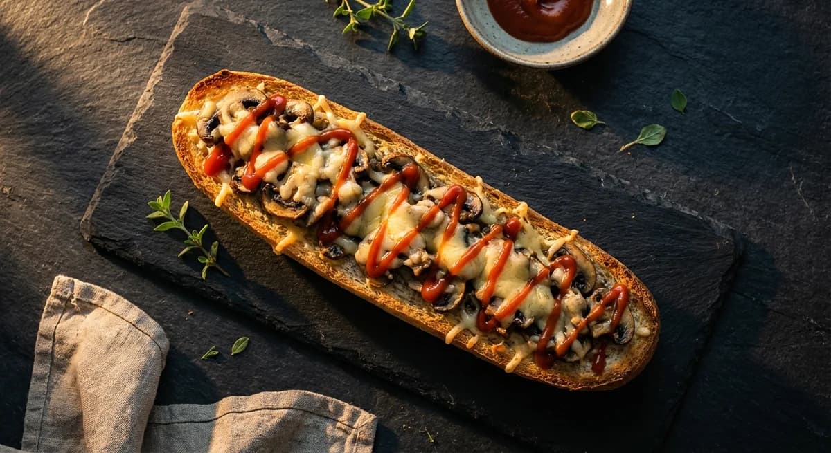 Classic Polish Mushroom Zapiekanki Recipe