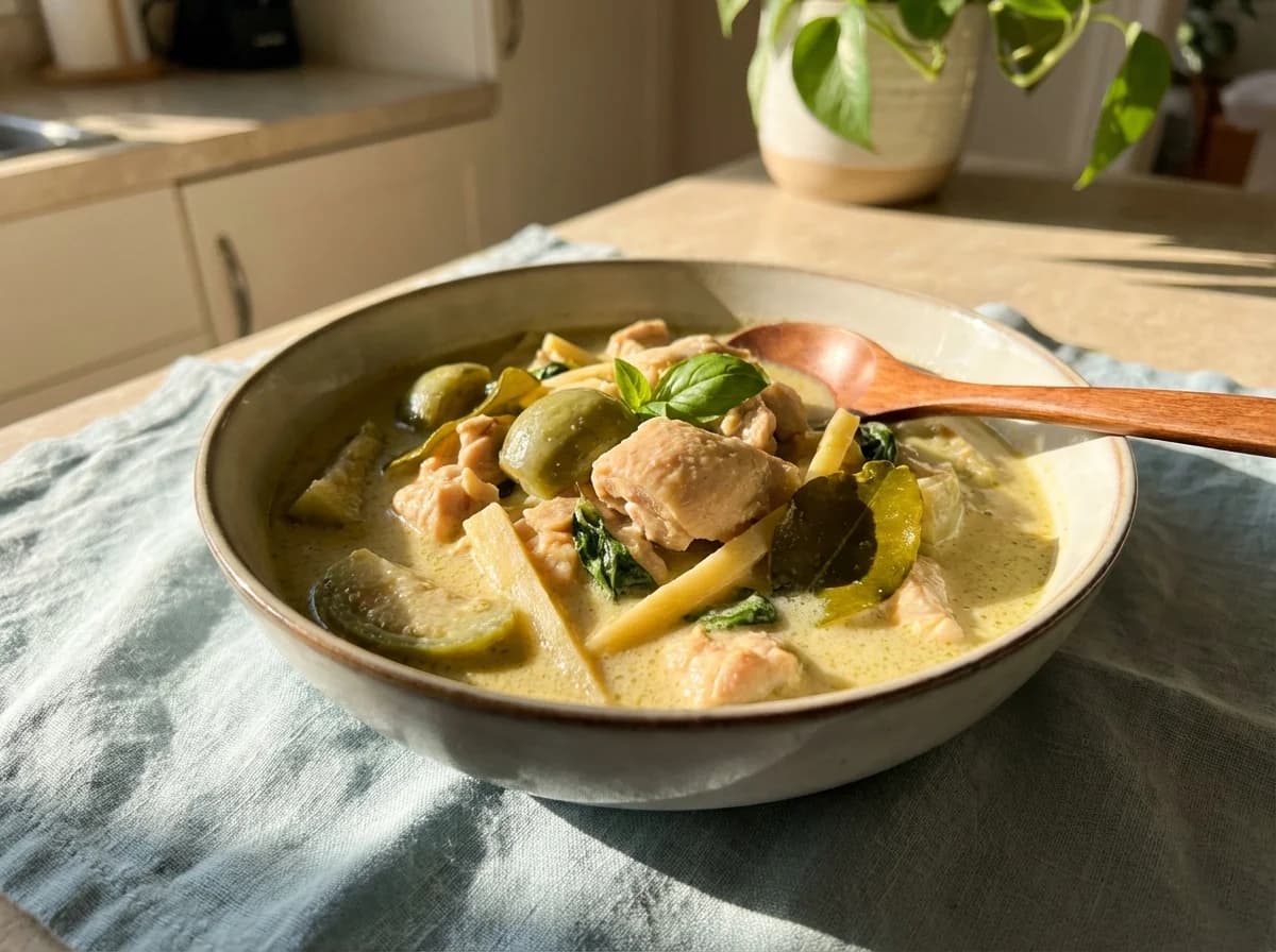 Creamy Chicken Thai Green Curry Recipe