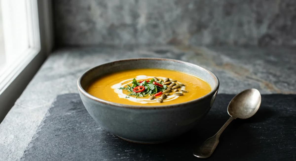 Creamy Coconut Thai Pumpkin Soup Recipe