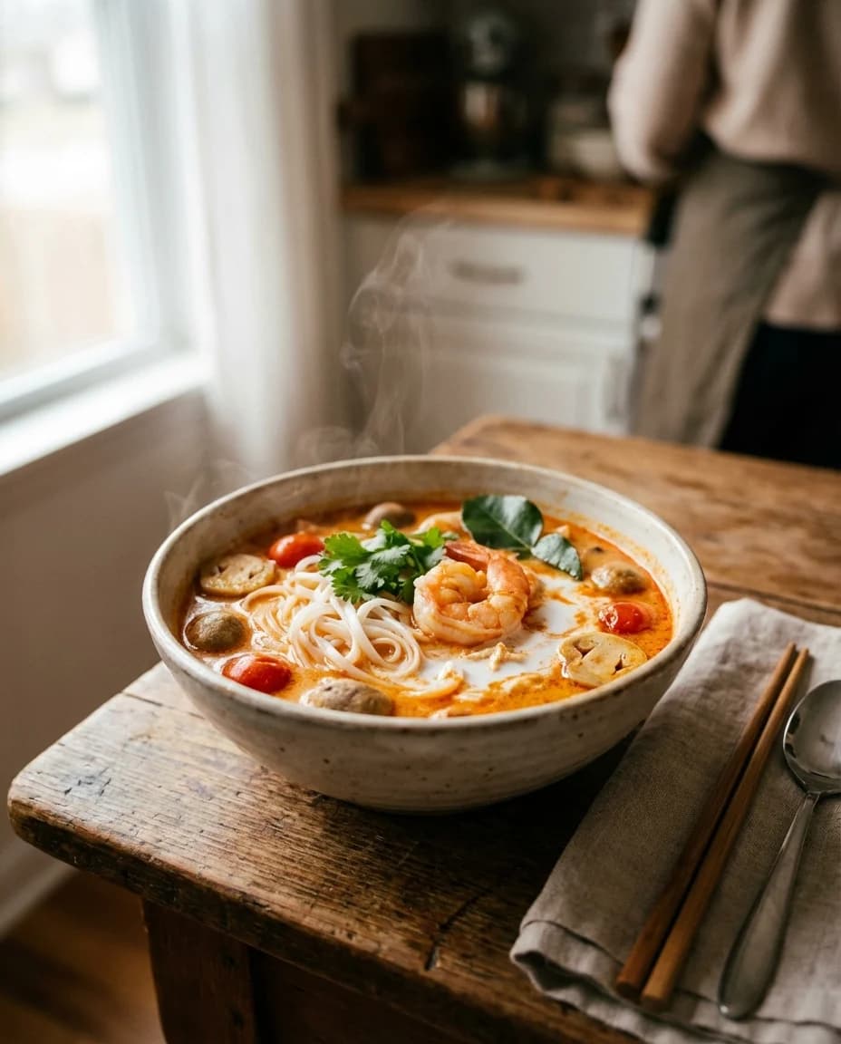 Creamy Coconut Tom Yum Noodle Soup