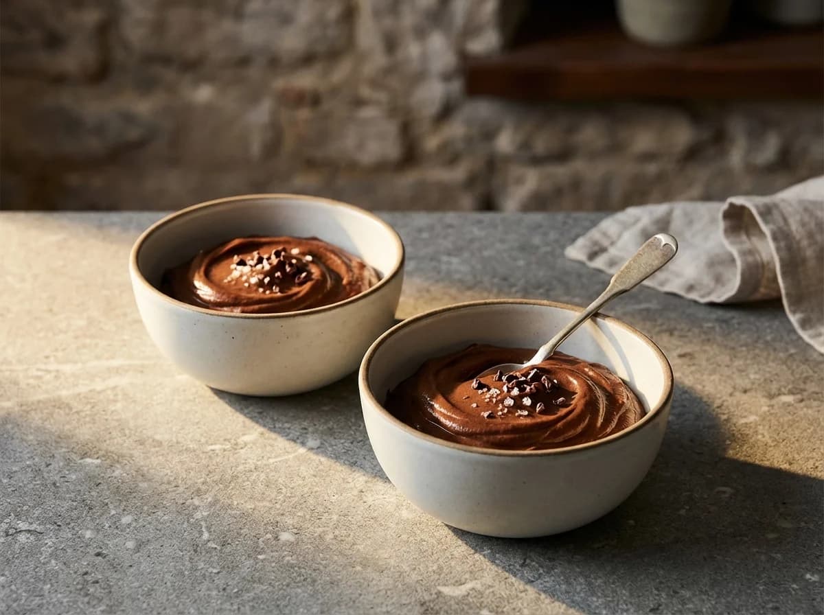 Creamy Vegan Dark Chocolate Avocado Mousse Recipe