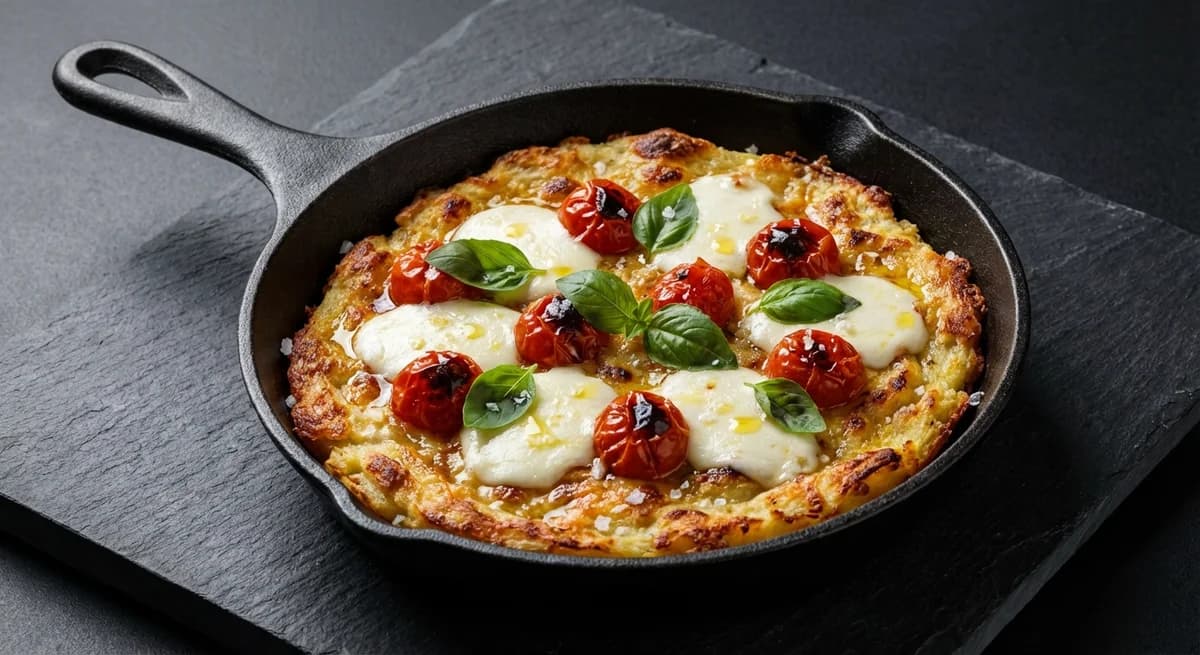 Crispy Skillet Cassava Margherita