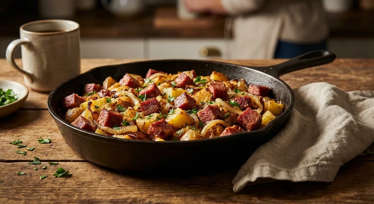 Crispy Skillet Corned Beef Hash Recipe