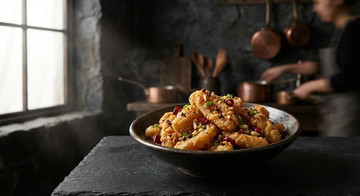 Crispy Szechuan Salt and Pepper Squid Recipe