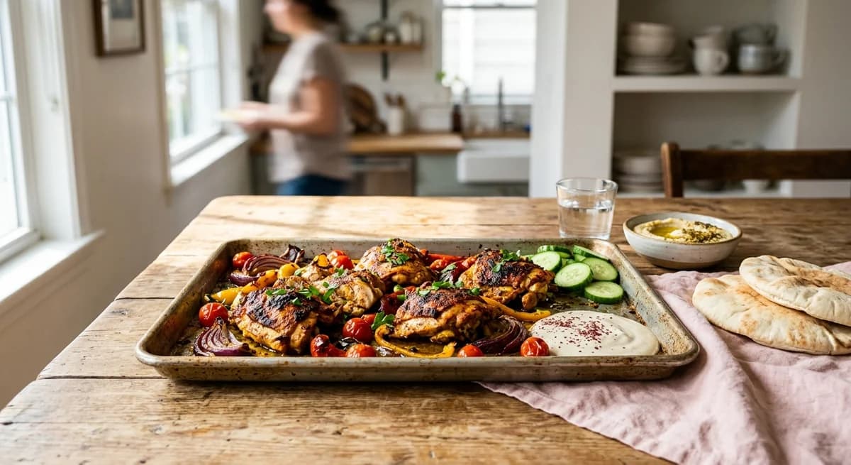 Easy Sheet Pan Chicken Shawarma Recipe